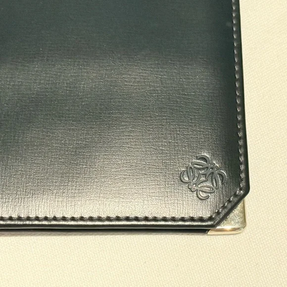 Loewe Leather and Silver Plated Folded Wallet Wallets